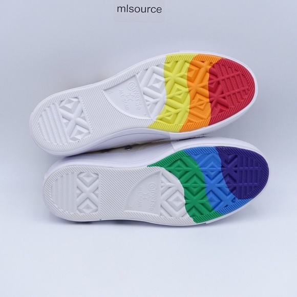 NEW Converse Chuck Taylor All Star Lift Low Pride Plarform Sneakers - Picture 6 of 6